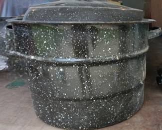 Speckled Enamel Canning Pot
