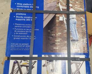 Werner Telescoping Standing Platform New in Box - for use on Werner Multiladder MT Series
