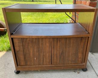 Sturdy Microwave/TV Stand on Casters 28.5”w x 26”h x 16”d
