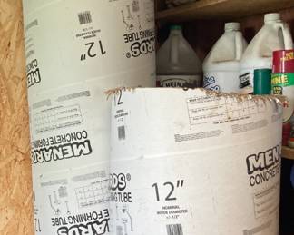 Menard’s Concrete Forming Tubes
