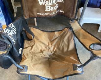 Wellsville Bank Foldable Chair with Carrier
