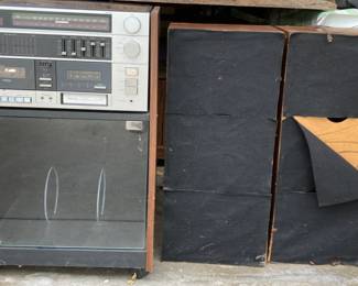Vintage JC Penny Stereo System w/Speakers - untested

