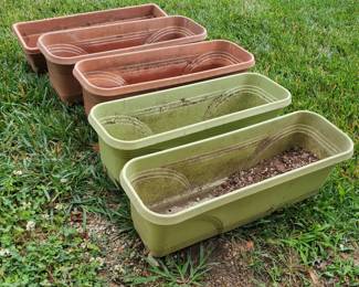 Lot of 5 Window Garden Boxes
