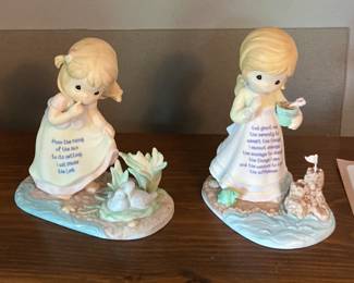 Two Precious Moments Children of Faith Figurines w/COA
