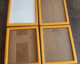 Lot of 4 Matching 8"x10" Wood Frames

