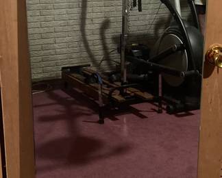 Bathroom Wall Mirror 58.5 x 22 - has holes for mounting; one chip
