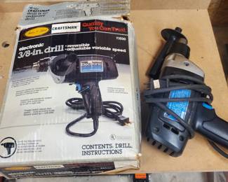 Craftsman Electronic 3/8” Variable Speed/Reversible Drill
