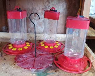 Lot of Humming Bird Feeders
