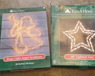 Two 20" Lighted Sculptures
