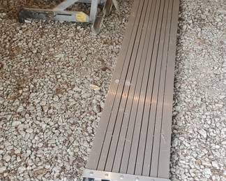 Scaffold Plank Expandable to 12’ w/Extension Ladder Brackets
