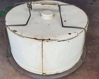 Unbranded Vintage Painted Aluminum Cake Carrier
