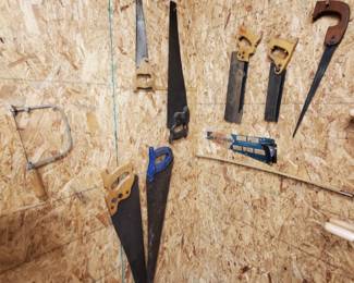 Lot of Variety of Saws
