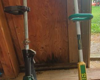 Weed Eater and 12 inch Trimmer, untested
