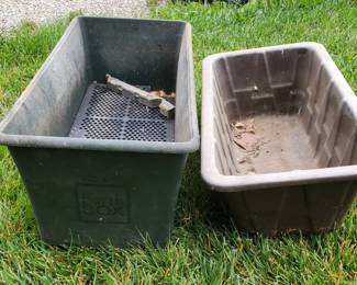 Two Earth Boxes, larger one 29"x13"
