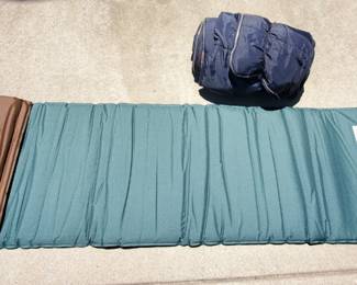 Therm-a-rest Camping Mattress Pad and Sleeping Bag
