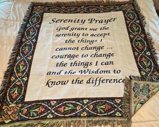 Serenity Prayer Throw Blanket
