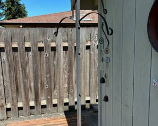 Wrought Iron Hanging Basket Stand