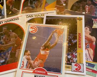 Assortment of Baseball, Basketball and Football Cards