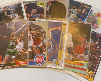 Assortment of Baseball, Basketball and Football Cards