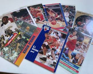 Assortment of Baseball, Basketball and Football Cards