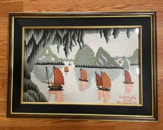 Embroidery "Ha Long Bay" - Made in Vietnam