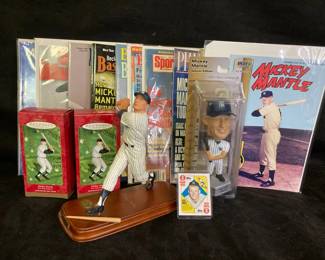 Mickey Mantle First Edition Magnum Comic Rookie Card Hallmark Ornament And More