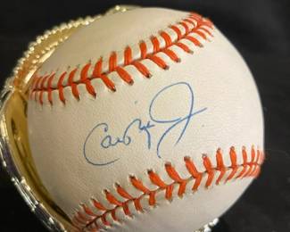 Cal Ripken Jr Autographed Baseball With Certificate Of Authenticity