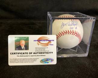 Dave Niehaus Autographed Baseball With Certificate Of Authenticity