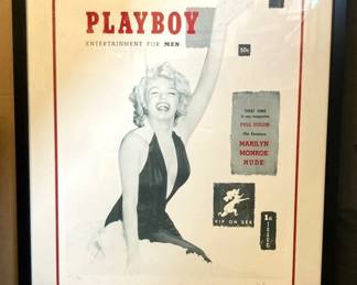 Signed And Editioned Marilyn Monroe In Playboy Framed Print