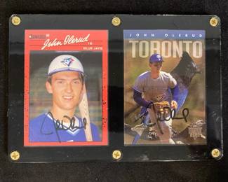 Autographed John Olerud Toronto Blue Jays Cards