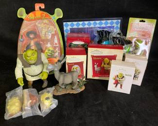 Shrek Toy Story And Monsters Inc Toys And Hallmark Ornaments