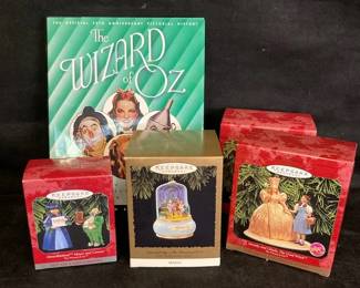 Wizard Of Oz Hallmark Ornaments And Book