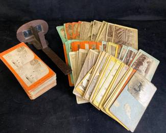 Stereoscope Photo Viewer And Slides