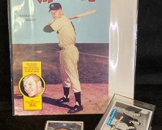 Mickey Mantle Autographed Card And First Edition Mickey Mantle Magnum Comics