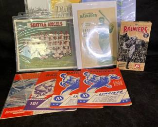 Seattle Rainiers And Angels Ephemera