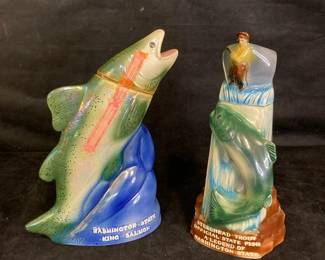 Washington State Steelhead Trout And Salmon Bourbon Bottles