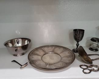 STERLING SILVER AND SILVER PLATE ITEMS