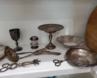 STERLING & SILVER PLATE  ITEMS