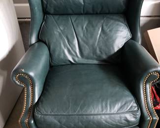 LEATHER WING BACK RECLINER