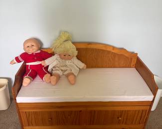 Kids Bench, Cabbage Patch Dolls