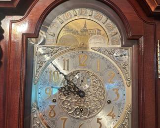 Howard Miller Grandfather Anniversary Clock with 9 Tubes BUY IT NOW $600