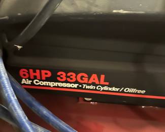 Craftsman 6HP 33 Gal Air Compressor- Twin Cylinder/OilFree