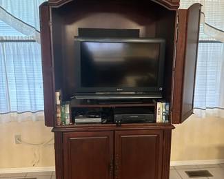 TV and Entertainment center can convert into the best Tiki bar