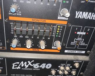 Yamaha EMX 640 200 Watts, 4 OHMS 6 channel Powered Mixer
