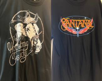 Vintage Graphic Tees, Hopalong Casidy, Santana
