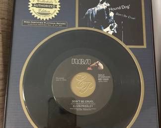 Elvis Presley "Don't be Cruel 45 RPM Certified
