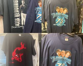 Vintage Graphic T-shirts, 3 Stooges, Spiderman, Otis Redding