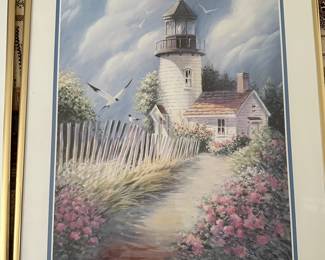 Coastal Decor art of light houses