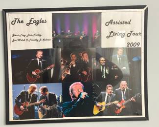 The Eagles Assisted Living Tour 2009 Framed Poster 