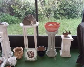 Pillars, more outside decor 